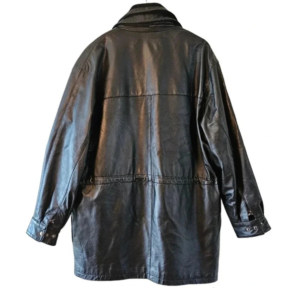 Laurence Roy Vintage 100% Lambskin Leather Moto  Biker Boho Jacket Black Size M. - Picture 5 of 16